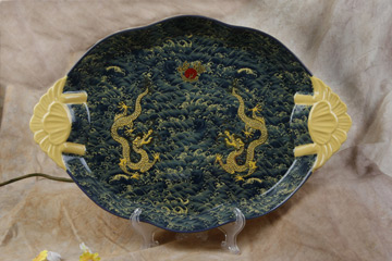  Plate (Yellow Dragon Series) (Тарелка (Желтый дракон серия))