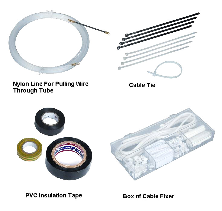  Nylon Line, Cable Tie, PVC Insulation Tape & Box of Cable ( Nylon Line, Cable Tie, PVC Insulation Tape & Box of Cable)