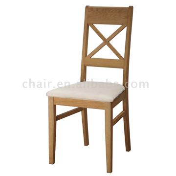  Oak Dining Chair with Leather Seat (Oak Chaise avec sièges en cuir)