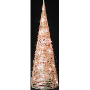  Rattan Spire Tree Lamp (Rattan Spire Tree Lamp)