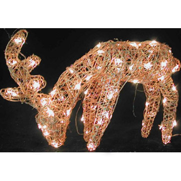  Rattan Eating Water Deer Lamp (Rattan Essen Wasserreh Lampe)