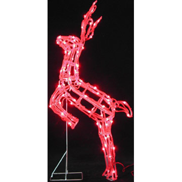  PVC Running Deer Lamp (PVC Running Deer Lampe)