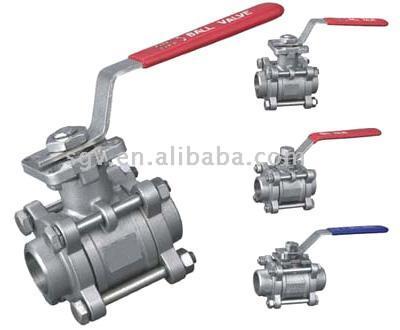  3pc Ball Valves with Mmounting Pad ( 3pc Ball Valves with Mmounting Pad)