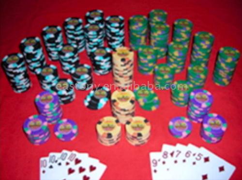  Aurora New Design 3-Color Poker Chips and Poker Chip Sets (Аврора Новый дизайн 3-Колор фишки покер и покер наборах микросхем)