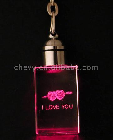  Crystal LED Keychain (Crystal LED Keychain)