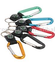  Carabiners with Key Ring and Compass ( Carabiners with Key Ring and Compass)