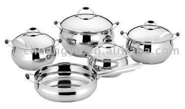  9pc Stainless Steel Cookware Set (9pc Посуда из нержавеющей стали Установить)