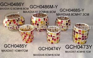  Mosaic Glass Candleholder