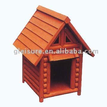  Wooden dog kennel ( Wooden dog kennel)