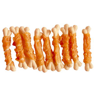 Pet Food-Rawhide Dog Bone Twined mit Hähnchenbrust-Streifen (Pet Food-Rawhide Dog Bone Twined mit Hähnchenbrust-Streifen)