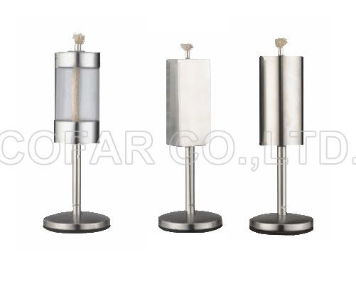  Stainless Steel Square Oil Lamp/Round Oil Lamp ()