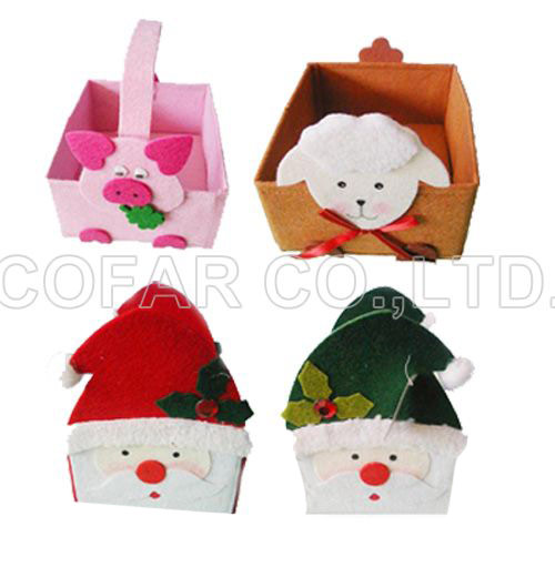  Non-Woven Animal & Santa Claus Box ( Non-Woven Animal & Santa Claus Box)