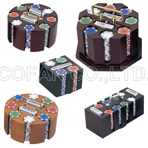  Poker Chip with Wooden Case (Poker Chip coffret bois)