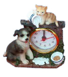  Resin Dog with Clock (Résine Dog avec l`horloge)