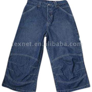  Men` Slub Denim Pants