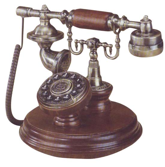  Antique Style Wooden Telephone (Antique Style Wooden Telefon)