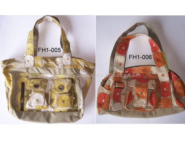  Ladies` Fabirc Handbag ( Ladies` Fabirc Handbag)