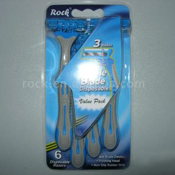  Triple-Blade Disposable Razor (Trois-lames rasoir jetable)