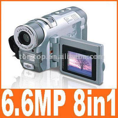  6.6MP 8-in-1 Digital Video Camera with MP3 & MP4 Player (6.6MP 8-in-1 Digital-Video-Kamera mit MP3-und MP4-Player)