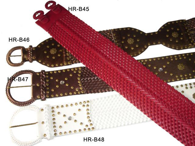  Wide Waist Plaited Belt