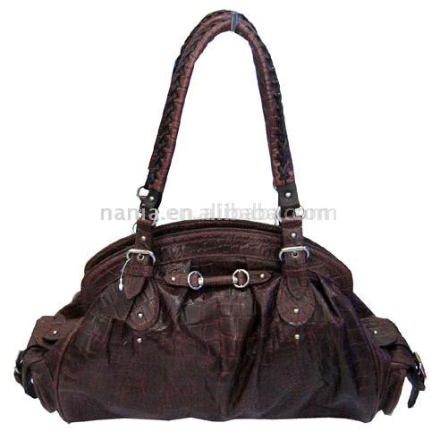  Crocodile Spot Leather Handbag (Sac à main en cuir de crocodile Spot)