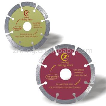  Sintered Segmented Blade (Dry Cutting) (Fritté sectorielle Blade (coupe sèche))