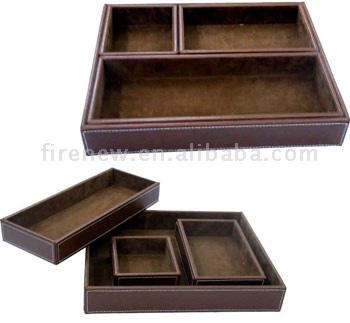  Leather Tray Set-FN0361 (Cuir Bac Set-FN0361)