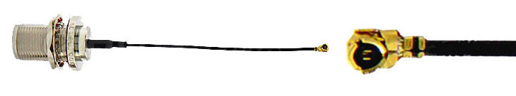  U.FL/IPEX to N Female Bulkhead Pigtail