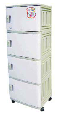  3-Layer Cabinet Box with Wheels (3-Layer Box Cabinet avec des roues)