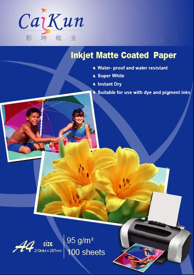  95g Inkjet Matte Coated Paper (95g струйные матовая бумага с покрытием)