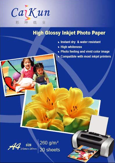  260g High Glossy Inkjet Photo Paper ( 260g High Glossy Inkjet Photo Paper)
