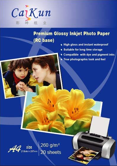  260g Premium Glossy Inkjet Photo Paper (RC Base) ( 260g Premium Glossy Inkjet Photo Paper (RC Base))