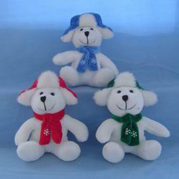  Plush Christmas Bear (Ours en peluche de Noël)