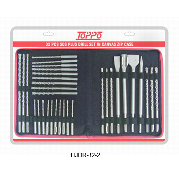  32pc SDS Plus Drill Bit Set in Canvas Zip Bag (32pc SDS Plus сверло Задать холст Zip Bag)