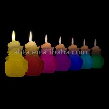  Snowman Color Changing Candle (Снеговик смены цветов Свечи)