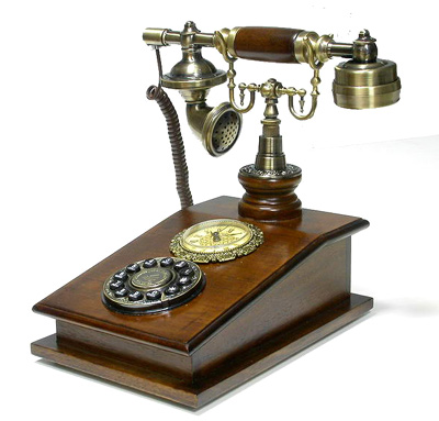 Antique Money on Antique Looking Cordless Phone By Mircea