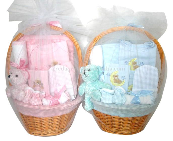  10pc Baby Gift Baskets with Handle ( 10pc Baby Gift Baskets with Handle)