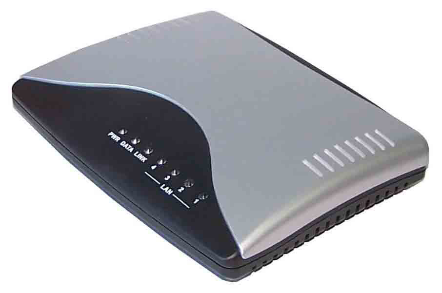  ADSL2+ Router with 4 Ethernet Ports (ADSL2 + маршрутизатор с 4 портами Ethernet)