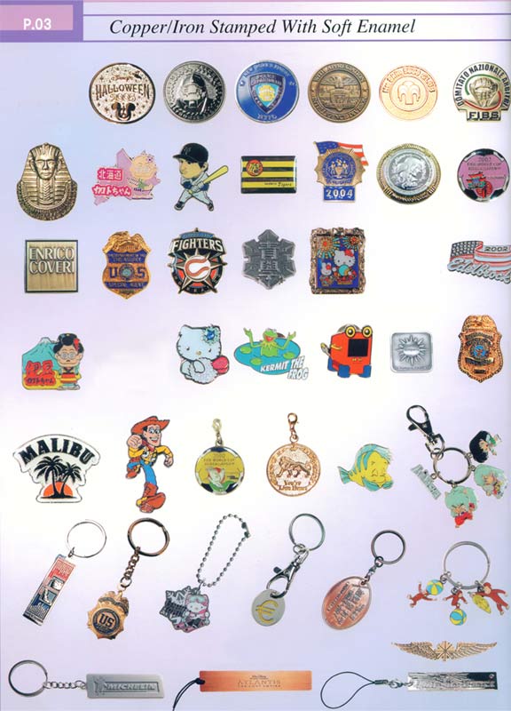  Pin Badge and Key Chain