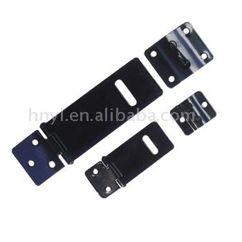  Black Japanned Iron Hasp & Staple (Fer noir laquée Moraillon & Staple)