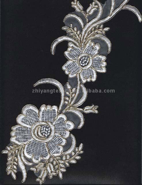  Water Soluble Organza Lace (Soluble dans l`eau organza dentelle)