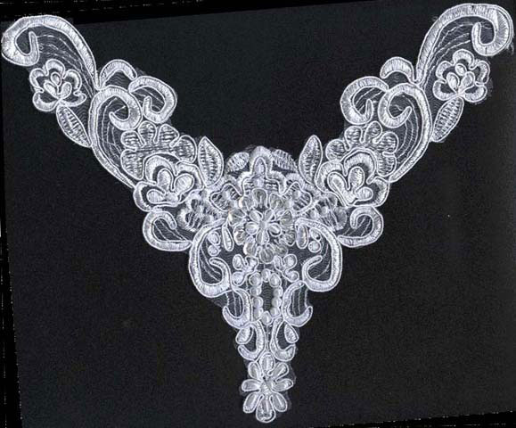  Water Soluble Organza Lace (Soluble dans l`eau organza dentelle)