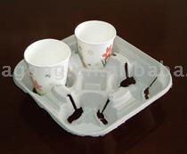 Pulp Molded Cup Carrier (Целлюлозно Литые Кубок Перевозчика)