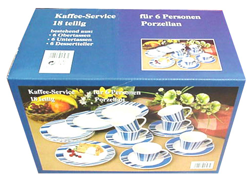  Stock 18pc Coffee Set (Фондовый 18pc кофе)