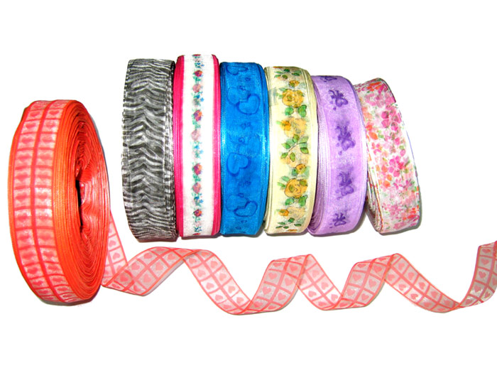  Printed Organza Ribbon (Gedruckte Organza Band)