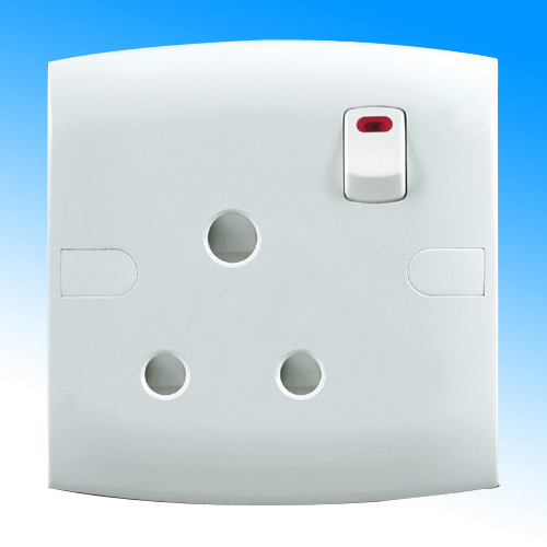  1 Gang 15A Switched Socket Combined (1 Gang 15A коммутируемым Socket Комбинированные)