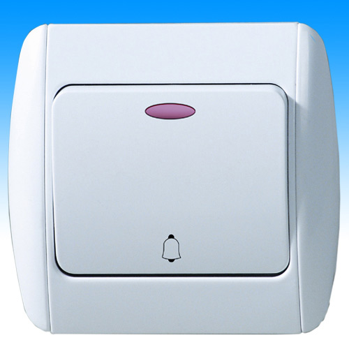  1 Gang Bell Push with Light ( 1 Gang Bell Push with Light)