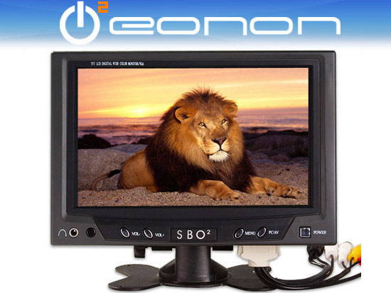  EONON 7" PC VGA AV Monitor for DVD/VCD