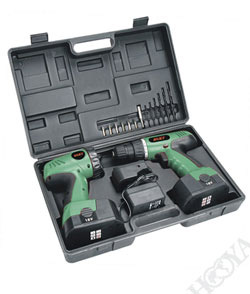  17pcs 2-in-1 Cordless Drill Set (17pcs 2-в  Аккумуляторные дрели Установить)