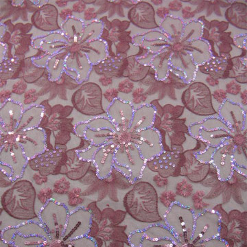  Spangle Embroidered Polyamide Fabric ( Spangle Embroidered Polyamide Fabric)
